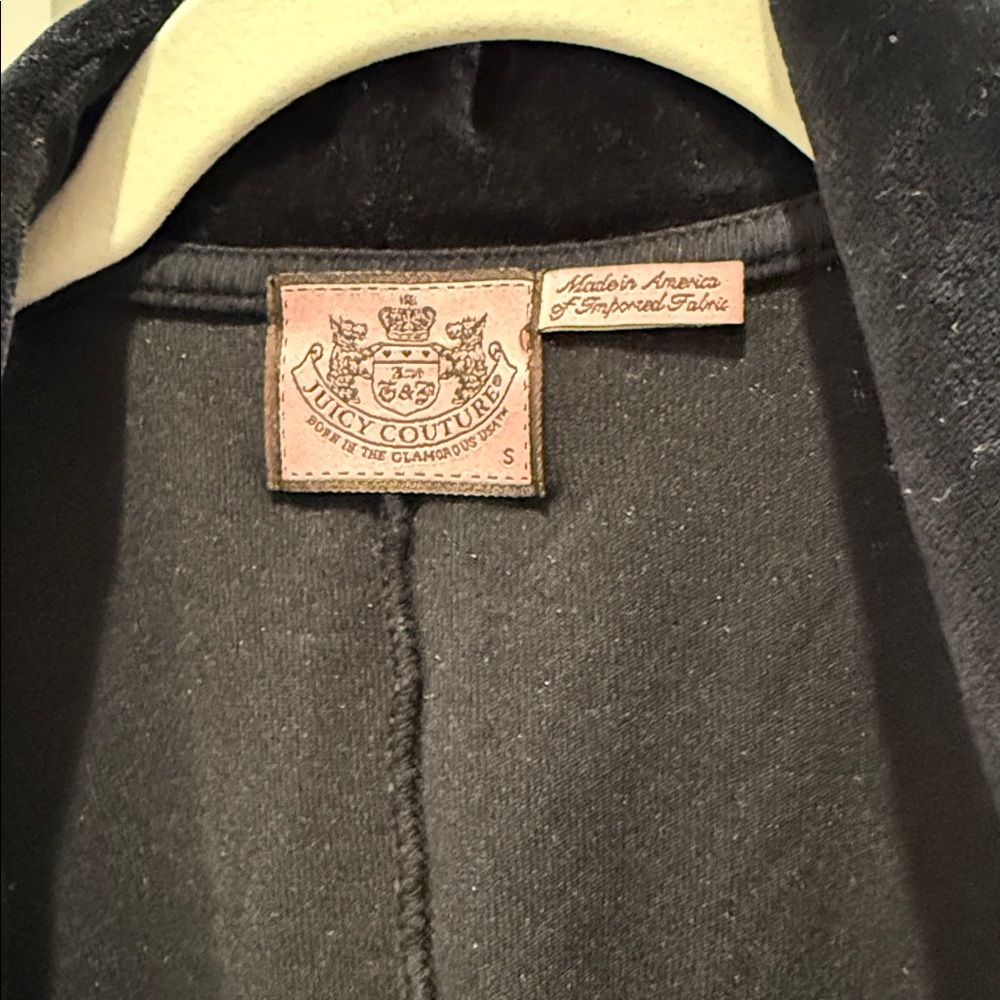 Juicy Couture Chic Black Velvet Women's Blazer - Picture 2 of 3